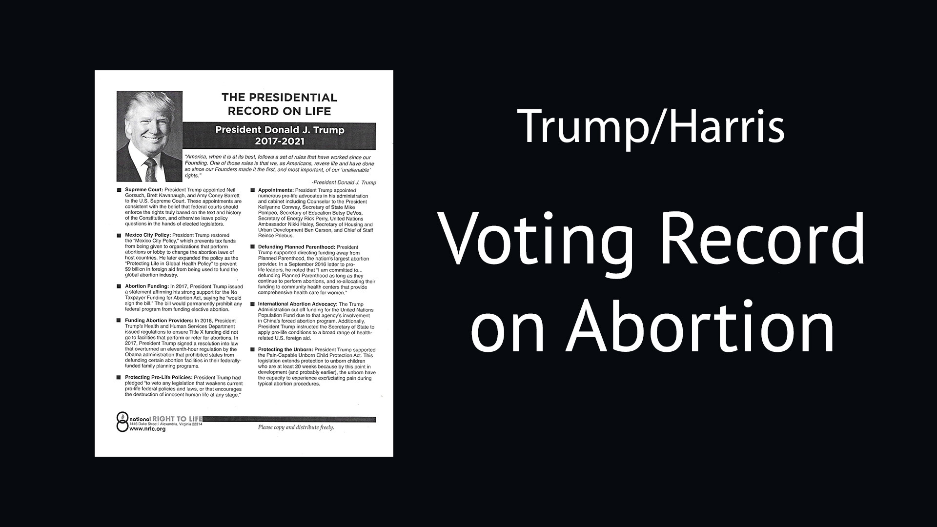 Trump Harris Voting Record